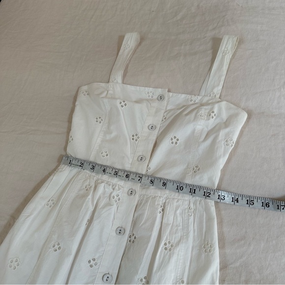 Sea New York White Eyelet Midi Dress Size 2 - Picture 11 of 12